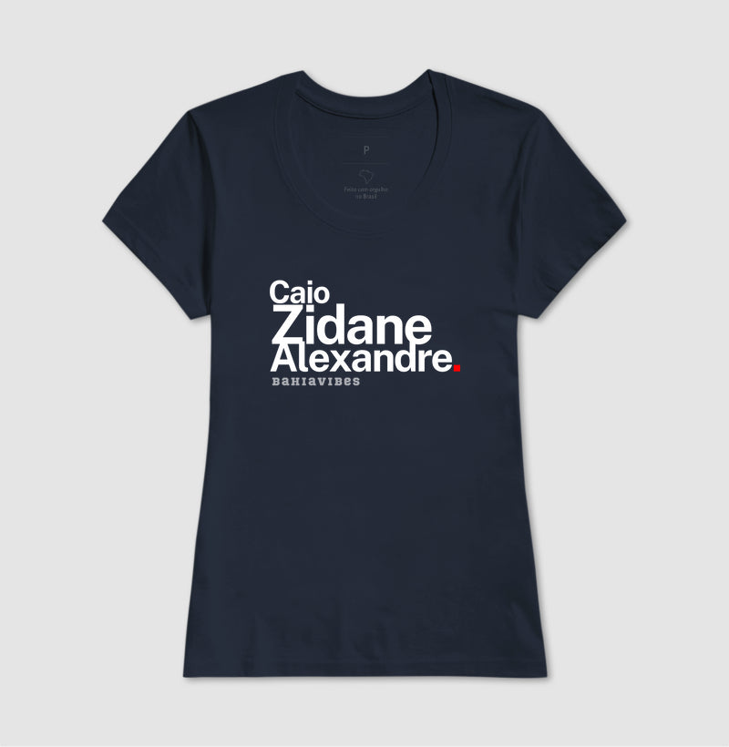 Camiseta Caio Zidane Alexandre (Azul)