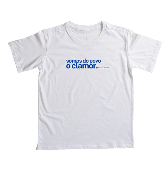 Camiseta Infantil Somos do Povo o Clamor (Branca)