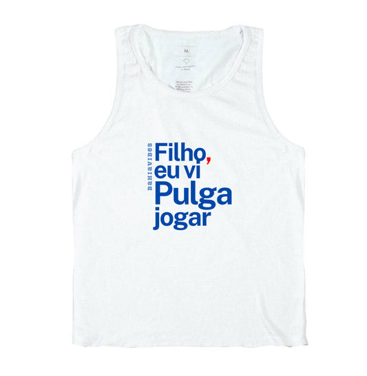 Regata Filho Eu Vi Pulga Jogar (Branca)