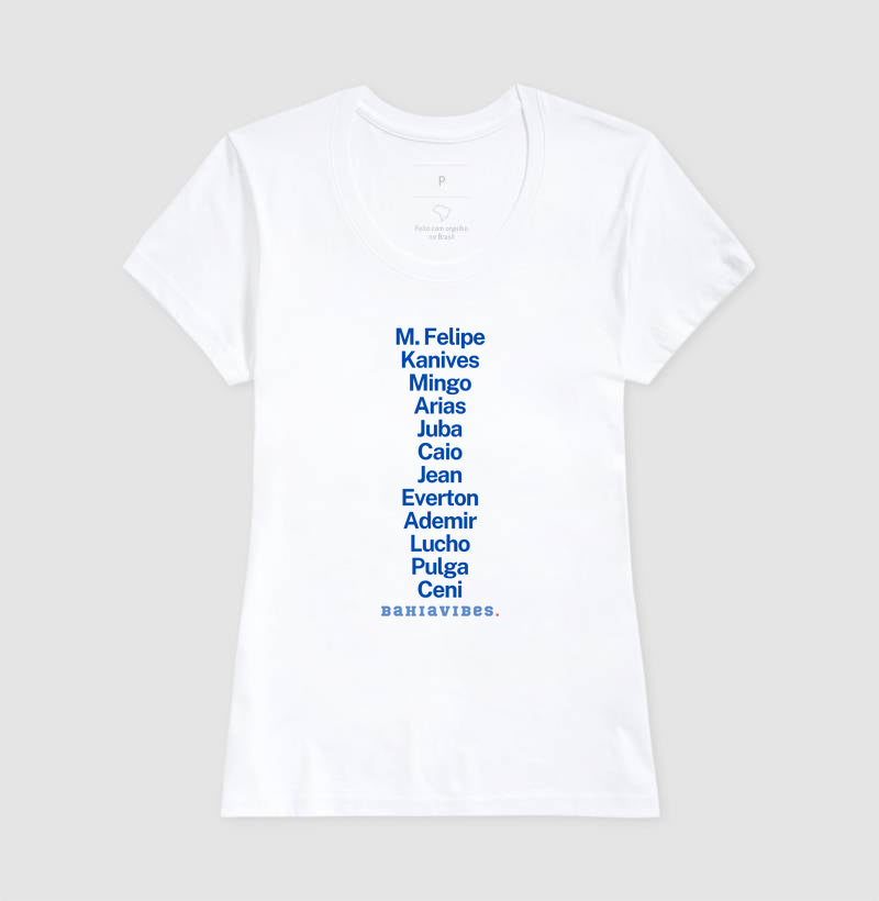 Camiseta Escalação (Branca / Cinza)