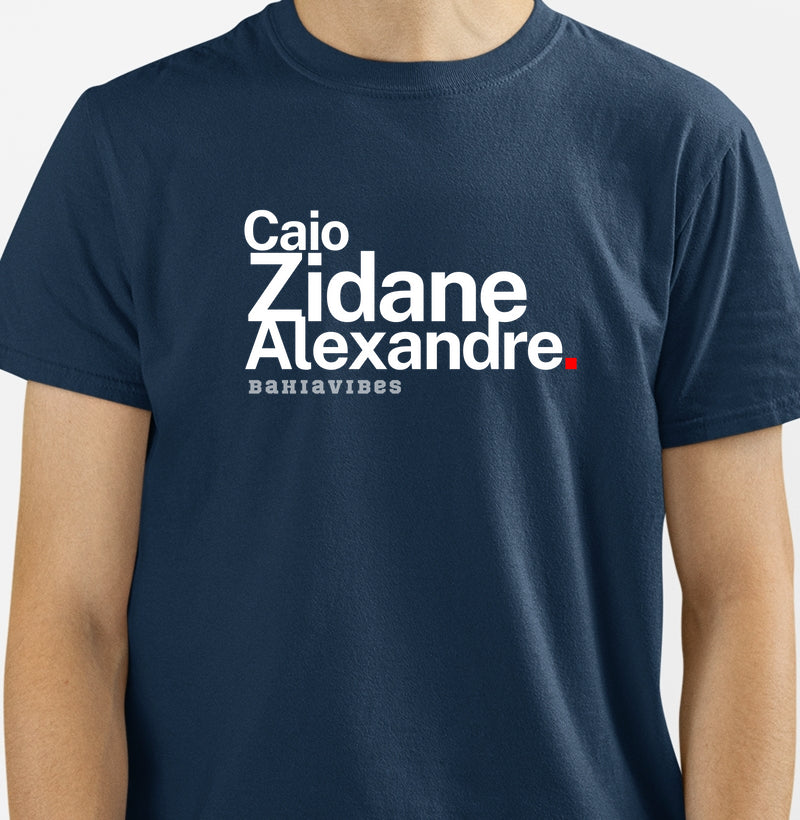 Camiseta Caio Zidane Alexandre (Azul)
