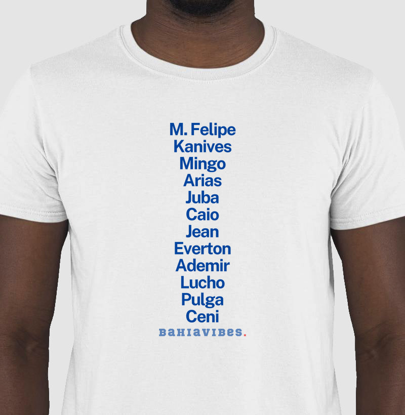 Camiseta Escalação (Branca / Cinza)