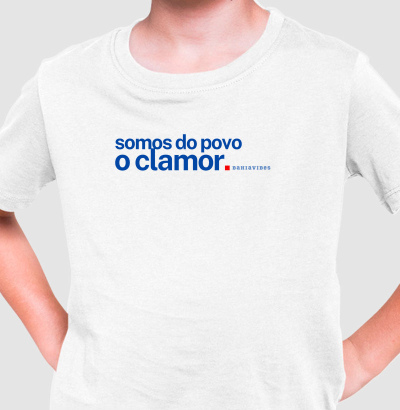 Camiseta Infantil Somos do Povo o Clamor (Branca)