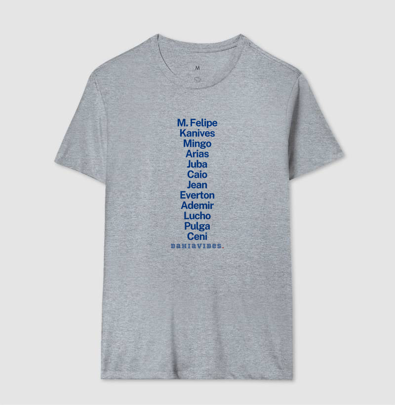 Camiseta Escalação (Branca / Cinza)