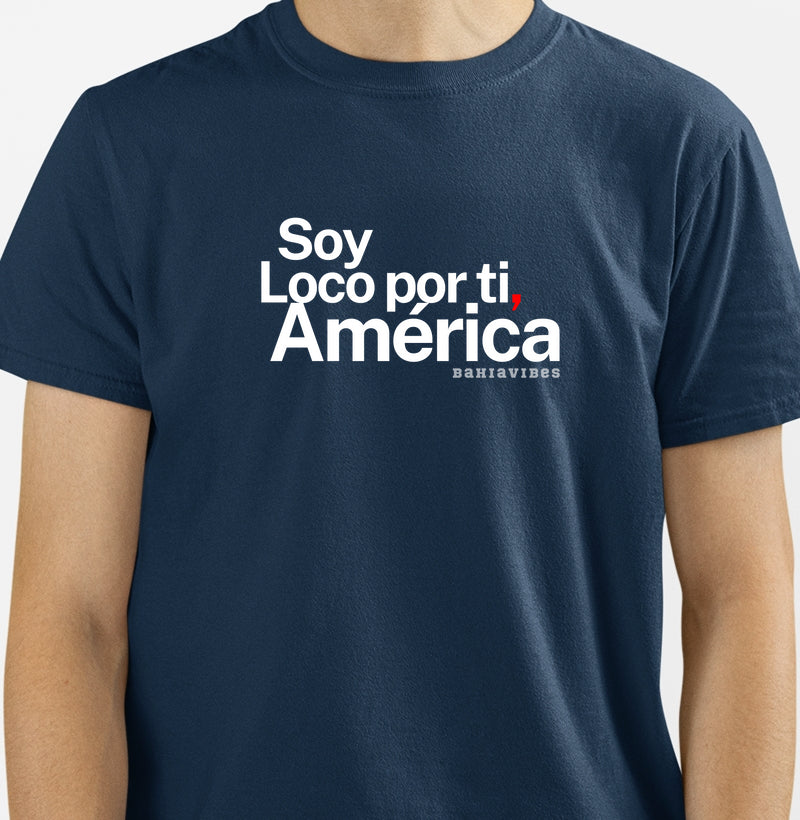 Camiseta Soy Loco Por Ti América (Azul)