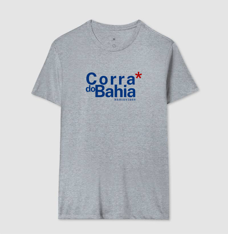 Camiseta Corra do Bahia (Branca / Cinza)