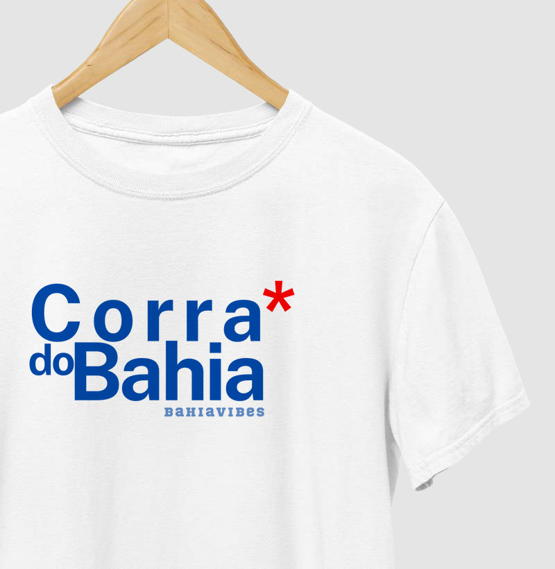 Camiseta Corra do Bahia (Branca / Cinza)