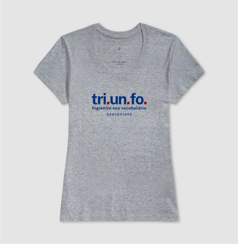 Camiseta Triunfo (Branca / Cinza)