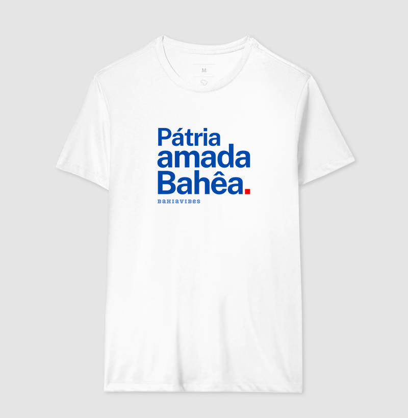 Camiseta Pátria Amada Bahêa (Branca / Cinza)