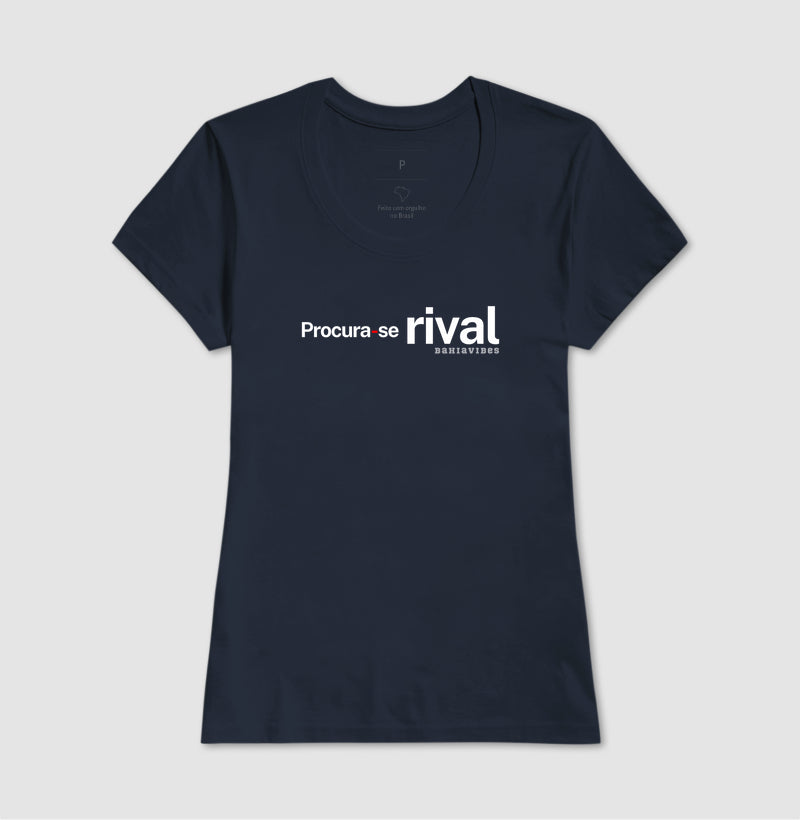 Camiseta Procura-se Rival (Azul / Vermelha)