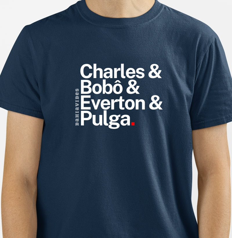 Camiseta Charles & Bobô & Everton & Pulga (Várias Cores)