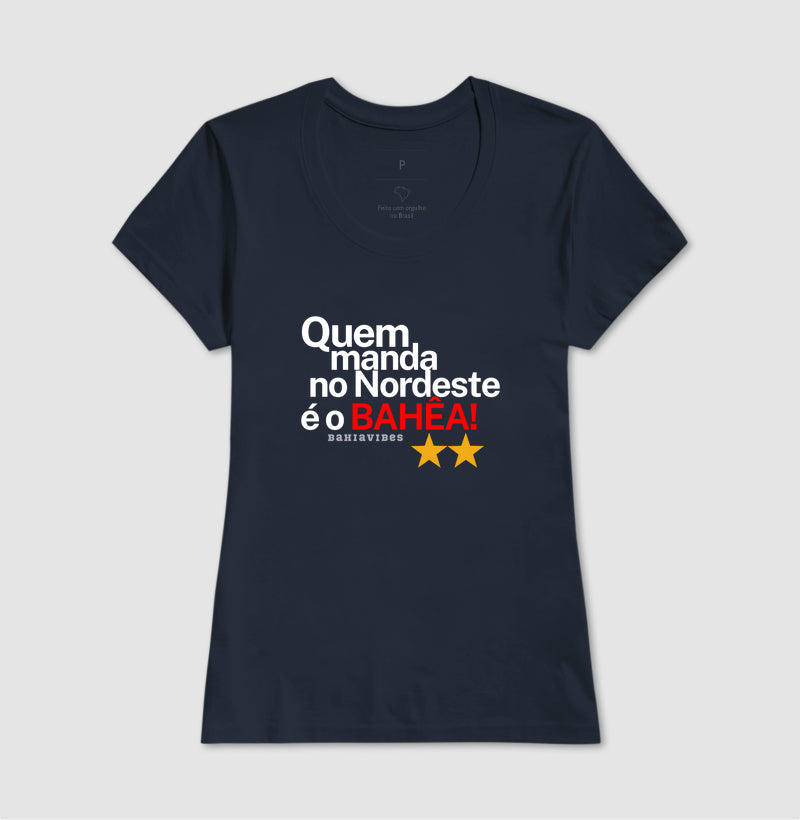 CAMISETA BAHIA manda no NORDESTE/azul
