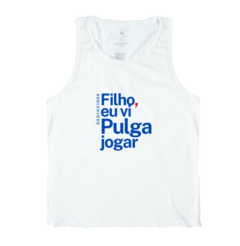 Regata Filho Eu Vi Pulga Jogar (Branca)