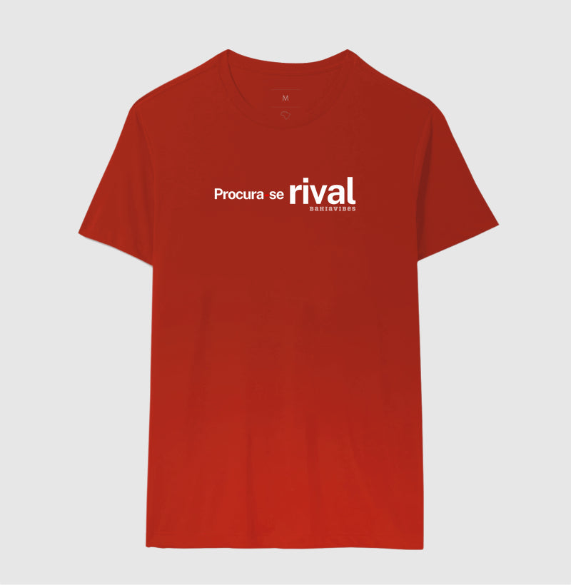 Camiseta Procura-se Rival (Azul / Vermelha)