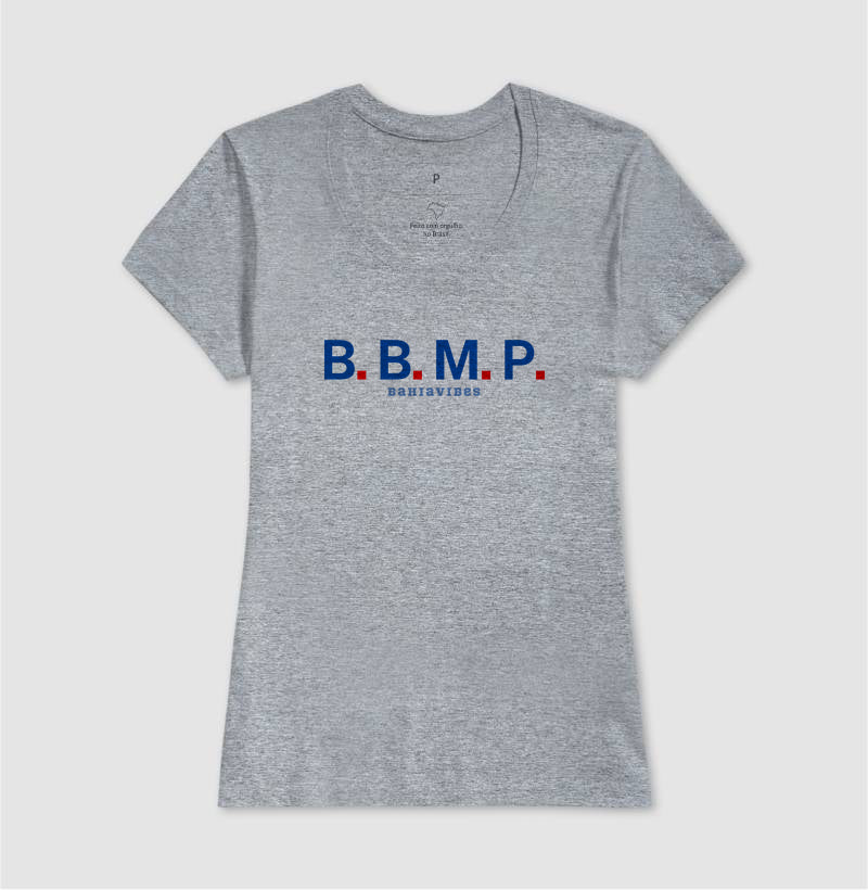 Camiseta B.B.M.P (Branca / Cinza)
