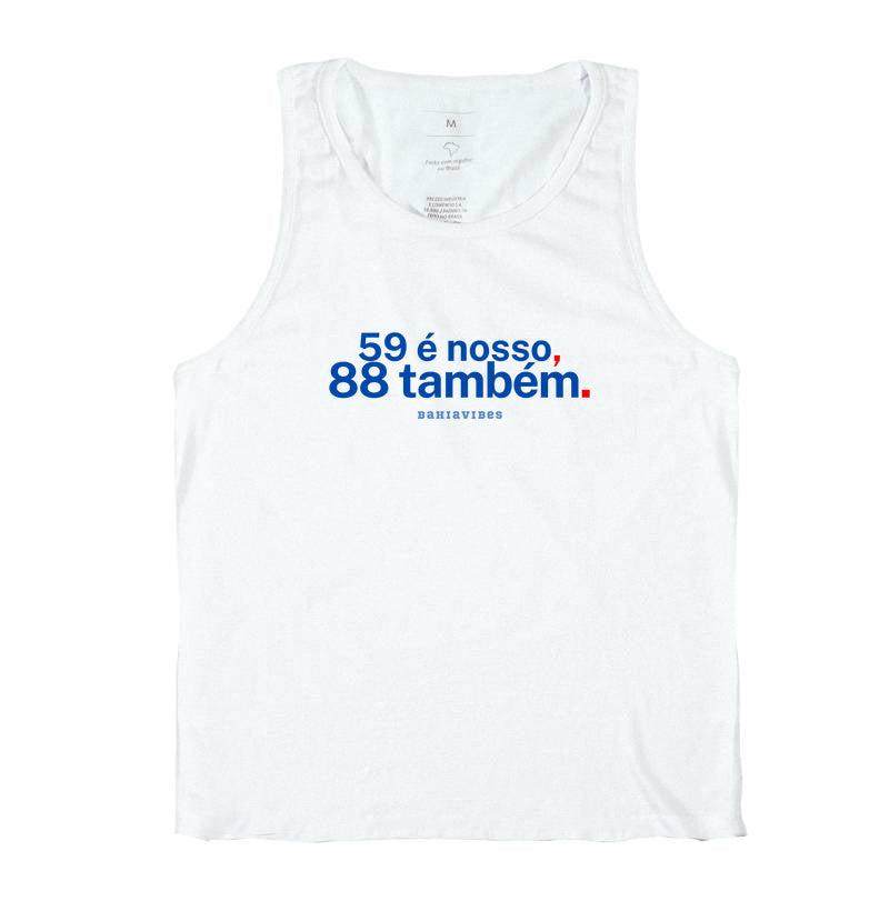 Camiseta 59 é Nosso 88 Também (Branca / Cinza)