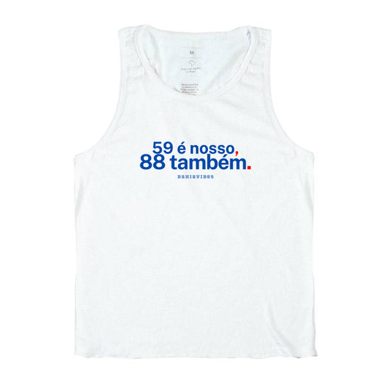 Camiseta 59 é Nosso 88 Também (Branca / Cinza)