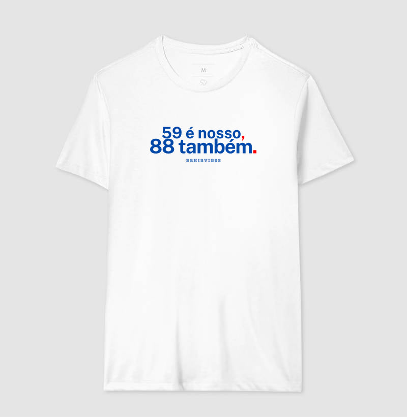 Camiseta 59 é Nosso 88 Também (Branca / Cinza)