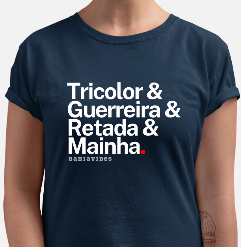 Camiseta Mainha Tricolor (Várias cores)