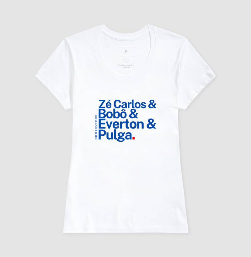 Camiseta Zé Carlos & Bobô & Everton & Pulga.