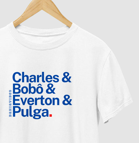 Camiseta Charles & Bobô & Everton & Pulga (Várias Cores)