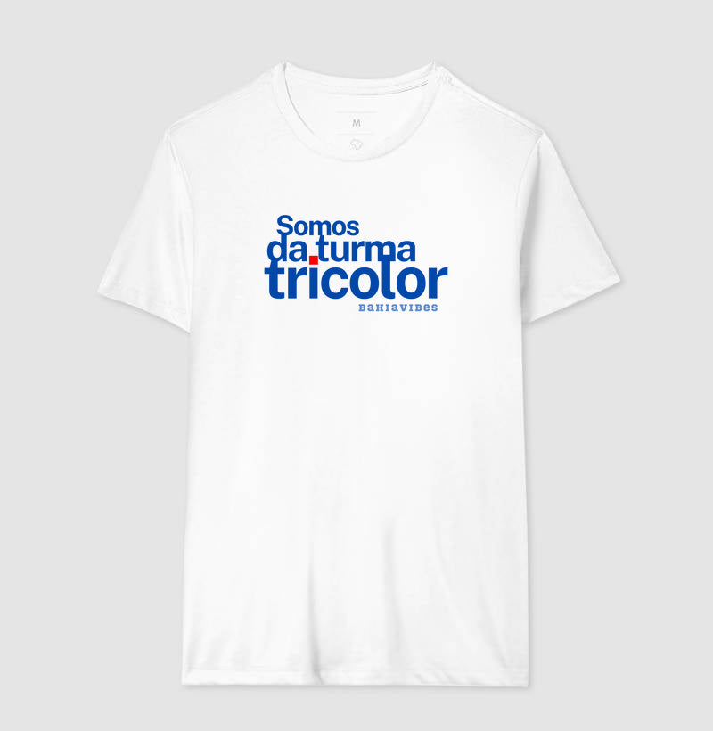 Camiseta Somos da Turma Tricolor (Branca / Cinza)