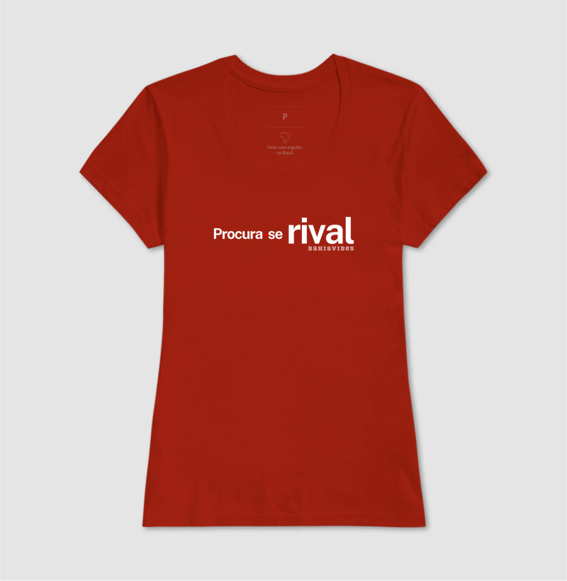 Camiseta Procura-se Rival (Azul / Vermelha)