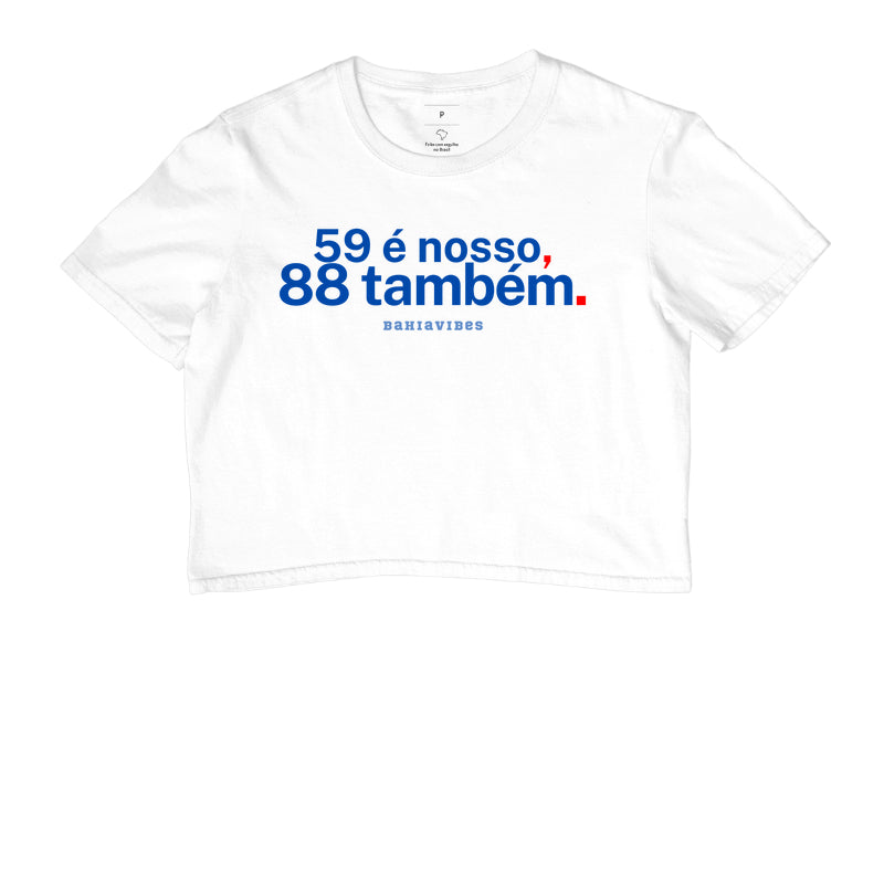 Camiseta 59 é Nosso 88 Também (Branca / Cinza)